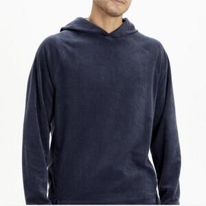 Fabletics The Island Terry Hoodie in Classic Navy, Size L